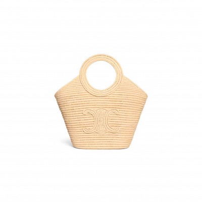 CELINE BRAIDED PANIER IN RAFFIA 121922GTI.02VG (21*20*15cm)